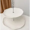 Etagere Cermico Weiß 2 Ebenen Ø 20,5 cm + Ø 27,3 cm, Produktbild-Vorschau 3