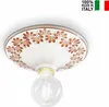 Classic Large Ceiling Lamp Trieste White Decorated Wire Voir les images du produit 8