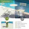 Set da balcone FCH 3 pezzi Tavolo rotondo con 2 sedie, set Anteprima dell’immagine prodotto 4