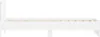 vidaXL Bettgestell mit Kopfteil Weiß 90x200 cm Produktbild-Vorschau 6