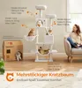 Feandrea Kratzbaum 168 cm, L, mit 13 Kratzsäulen, 2 Produktbild-Vorschau 2