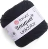 YarnArt Bouquet Unicolor 3202 Baumwollgarn, Schwarz, Produktbild-Vorschau 1
