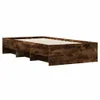 Bettgestell ohne Matratze Räuchereiche 100x200 cm Produktbild-Vorschau 1