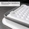 Scolapiatti pieghevole Intirilife in grigio e bianco per il Anteprima dell’immagine prodotto 7