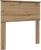 vidaXL Cadre de lit en chêne artisanal 90 x 190 cm Bois Voir les images du produit 6