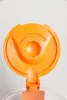 Close-up of an open orange plastic lid with a pouring spout. Produktbild-Vorschau