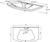 Mobile bagno 80cm con frontale curvo e due ante bianco Anteprima dell’immagine prodotto 7