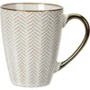 Siaki Collection Becher Queen 370 ml aus Keramik weiß/gold Produktbild-Vorschau 1
