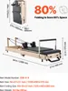 SucceBuy Reformeur Pilates pliable en bois d'hévéa pour Voir les images du produit 7