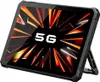 A rugged tablet with a kickstand, displaying a vibrant, abstract wallpaper with the text '5G' prominently featured. Produktbild-Vorschau