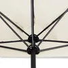 KINGSLEEVE® Demi-parasol Ø 270 cm crème Parasol de balcon Voir les images du produit 3
