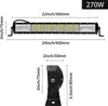JOIEYOU 270W LED Arbeitsscheinwerfer 7D Combo Produktbild-Vorschau 2