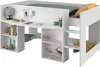 Lit mezzanine Parisot Pirouette 1, blanc/gris ou rose, 90 x Voir les images du produit 11