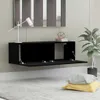 vidaXL TV-Schrank Schwarz 100x30x30 cm Holzwerkstoff Produktbild-Vorschau 3