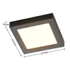 Prios LED-Deckenlampe Alette, schwarz, 24 W, CCT, dimmbar Produktbild-Vorschau 6