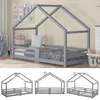 Hausbett 90 x 200 cm,Kinderbett mit Schornstein Produktbild-Vorschau 6