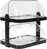 APS Buffet-Vitrine DOPPELDECKER schwarz Produktbild-Vorschau 4