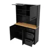Armoire buffet Merax, meuble haut avec éclairage LED et Voir les images du produit 9