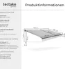 tectake® Ornella markýza se sklopným ramenem různé Náhled obrázku produktu 5