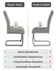 Hela Tische, 2er Set Freischwinger Stuhl MERKUR - Bezug Produktbild-Vorschau 5