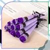 10 Seifenrosen, Strauß, Lila, Elegantes Geschenk, 28 cm Produktbild-Vorschau 9