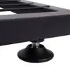 A close-up view of the adjustable foot of a black metal plant stand. Anteprima dell’immagine prodotto