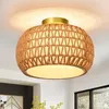 Lampada da soffitto in rattan intrecciato a mano stile Anteprima dell’immagine prodotto 4