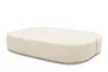 A cream-colored, oval-shaped sofa is shown against a white background. Produktbild-Vorschau