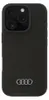 A black phone case with the Audi logo on the back. Produktbild-Vorschau