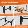 Jopassy Kaminholzregal 224 x 34.5 x 124 cm Brennholzregal Produktbild-Vorschau 6