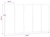vidaXL Kopfteil-Kissen "Hanko" Hellgrau 90 cm Samt Produktbild-Vorschau 8