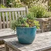 Premium Keramik Blumentopf "EGG POT" in Jade Winterhart & Produktbild-Vorschau 5