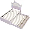 okwish Kinderbett Flachbett 90×200 cm mit ausziehbares Produktbild-Vorschau 8