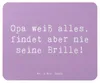 Mr. & Mrs. Panda Mouse Pad Spruch Opa Wissen - Produktbild-Vorschau 1
