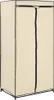 A standalone image of a cream-colored wardrobe with a black zipper. Produktbild-Vorschau