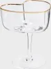 HOMLA AMAR plain - Herzförmiges Margarita-Glas mit Goldrand Produktbild-Vorschau 5
