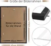 3 Pack Bilderrahmen 40x60 Schwarz, Rahmen 60x40 Puzzle Produktbild-Vorschau 7
