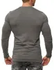 Mivaro Herren Langarmshirt Basic aus 100% Baumwolle – Produktbild-Vorschau 3