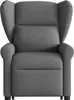 vidaXL Relaxsessel mit Aufstehhilfe Dunkelgrau Stoff Produktbild-Vorschau 3