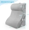COSTWAY Lesekissen für Bett und Sofa, Venenkissen zum Beine Produktbild-Vorschau 3