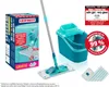 A Leifheit Power Clean mop and bucket set is displayed with its packaging and marketing information. Náhľad obrázku produktu