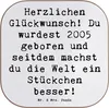 Mr. & Mrs. Panda Holzuntersetzer Spruch 2005 Geburtstag - Produktbild-Vorschau 1
