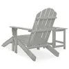 The Living Store Záhradná stolička Adirondack s podnožkou a Náhľad obrázku produktu 4