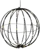 LED Kugel 20cm 50 LEDS Leuchtball extra warmweiß gold  Produktbild-Vorschau 3