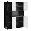 Merax Hochschrank mit LED-Leuchten, Vitrine mit Produktbild-Vorschau 11