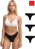 Tazzio Damen String 3er-Pack F927 (Schwarz, L) Produktbild-Vorschau 1
