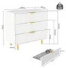 Kommode 3 Schubladen Sideboard Modern Design Produktbild-Vorschau 4