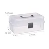 Relaxdays Aufbewahrungsbox 9 Fächer, Sortierbox Produktbild-Vorschau 4