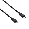 A black USB cable with Micro USB connectors on both ends, shown against a white background. Produktbild-Vorschau