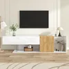 Merax TV-Schrank 180cm mit 2 Türen und Glasböden,  Moderne Produktbild-Vorschau 2